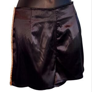 AKIRA black satin booty shorts size L